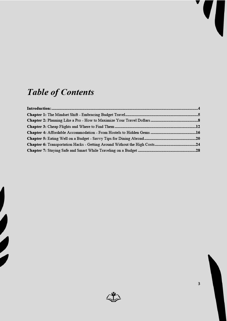 Budget Travel Secrets