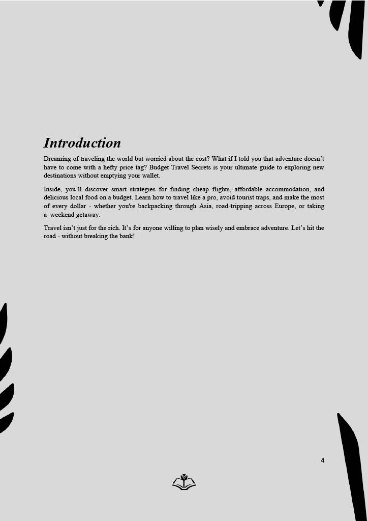 Budget Travel Secrets